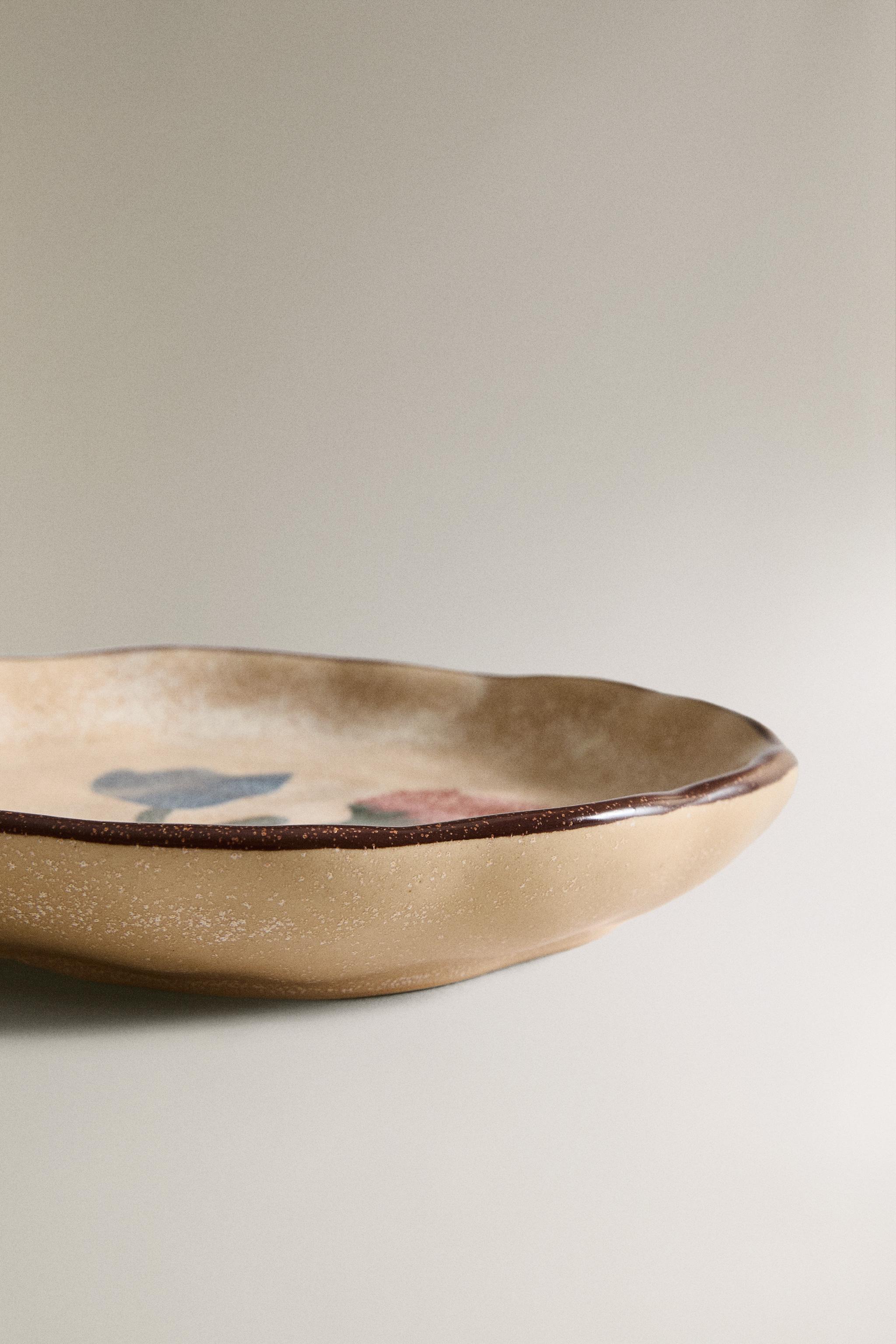 FLORAL TERRACOTTA PLATE